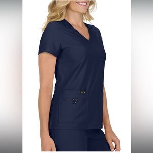 Koi Becca V-neck Scrub Top Navy. Worn 2x
